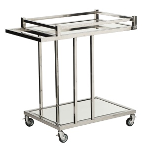 Beverly Hills Tarjoiluvaunu Teräs