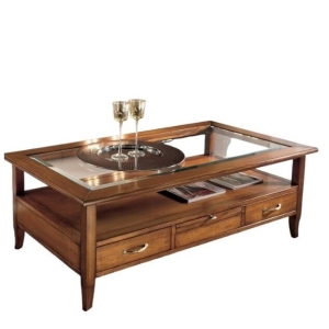 Torino 2714 sohvapöytä lasi tai puukannella