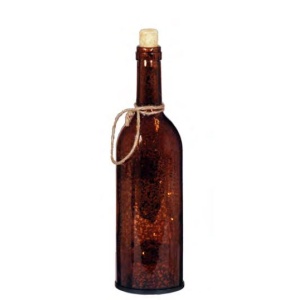 Koristepullo Led valoilla- kupari