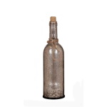 Koristepullo Led valoilla- hopea