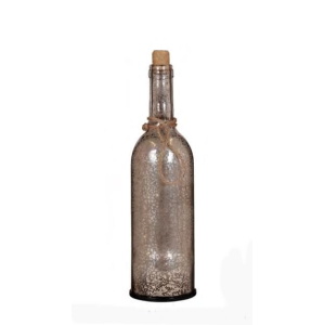 Koristepullo Led valoilla- hopea