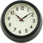 Modern Seinäkello musta