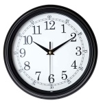 Amalia Seinäkello musta