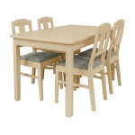 Elina jatkettava ruokapöytä 4 tuolilla