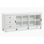 Gustav Tv-taso jaloilla - Valkoinen ja Tammi