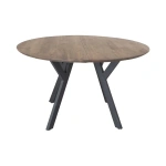 Miami pyöreä ruokapöytä 150  - Jatkettava