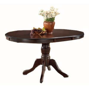 Olivia pyöreä ruokapöytä - Pähkinä - Jatkettava