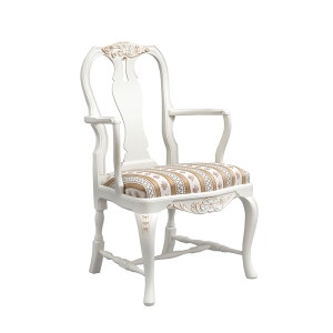 Talonpoikaisrokokoo tuoli käsinojilla