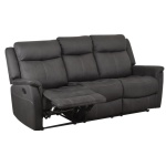 Falcon 3 ist reclinersohva -  Musta kangasverhoilu