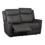 Falcon 2 ist reclinersohva -  Musta kangasverhoilu