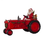 Joulupukki ja traktori