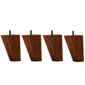 Lisbed jalat 12 cm (4 kpl) - Pähkinä -saatavuus 1 setti